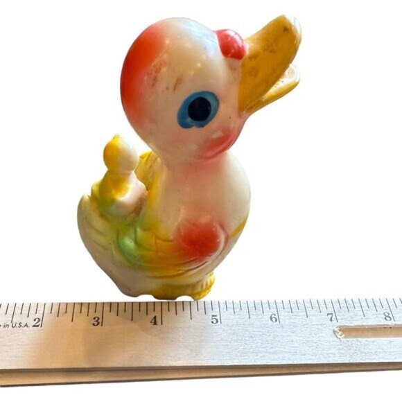Vintage Celluloid Wind up Duck Toy Mid Century SAITO Waddling Plastic Duck Kitsc - Picture 12 of 12